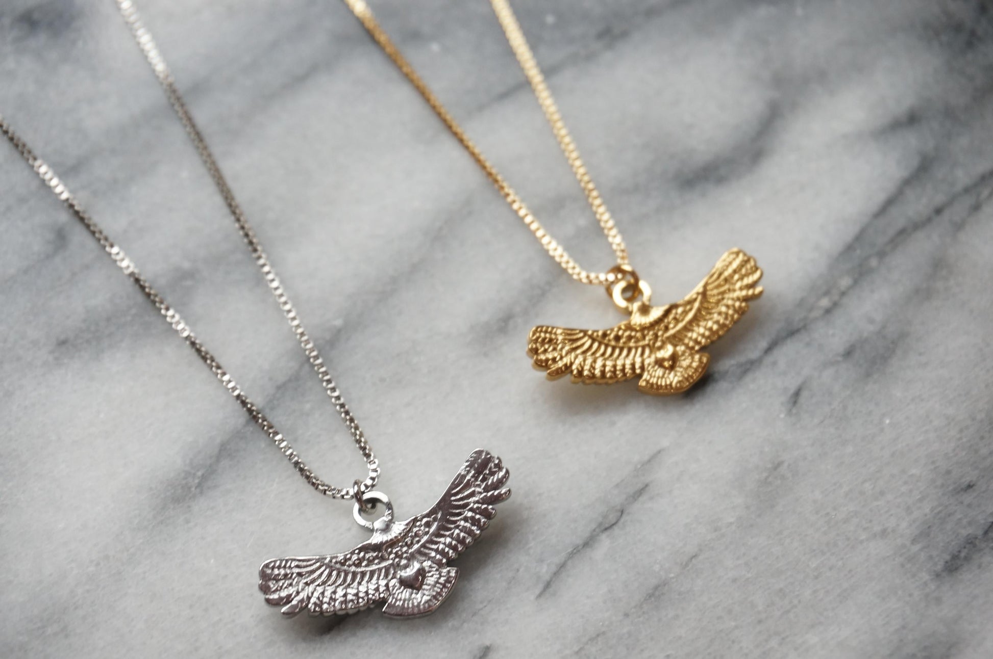Nekhebet Gold/Silver Eagle Necklace