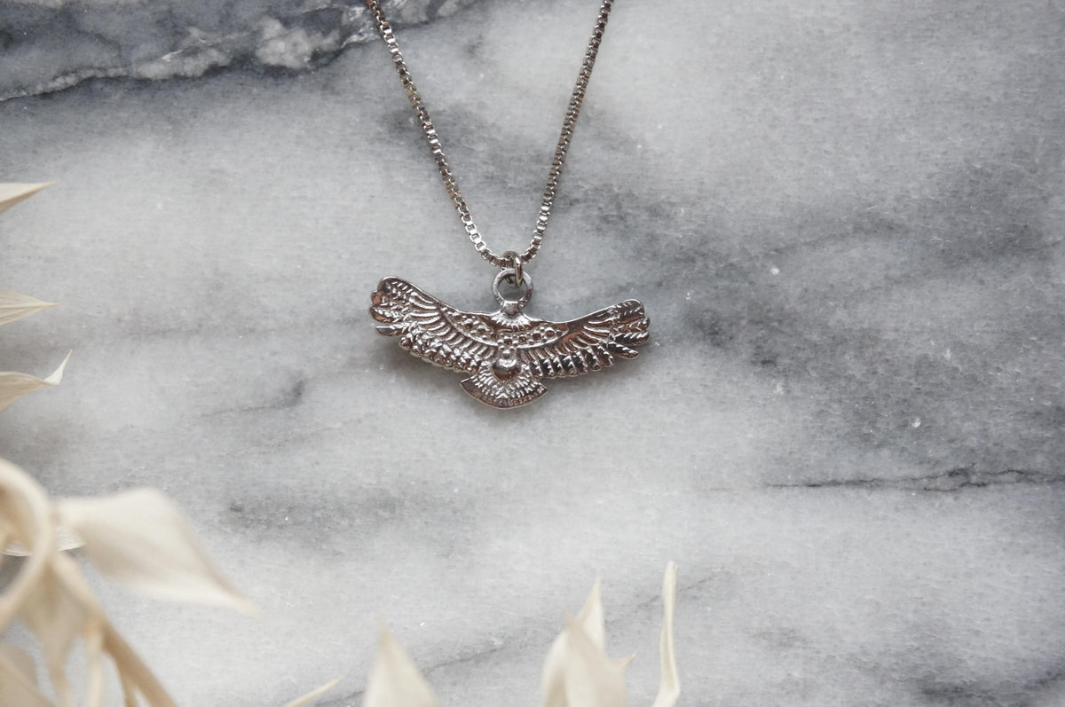 Nekhebet Gold/Silver Eagle Necklace