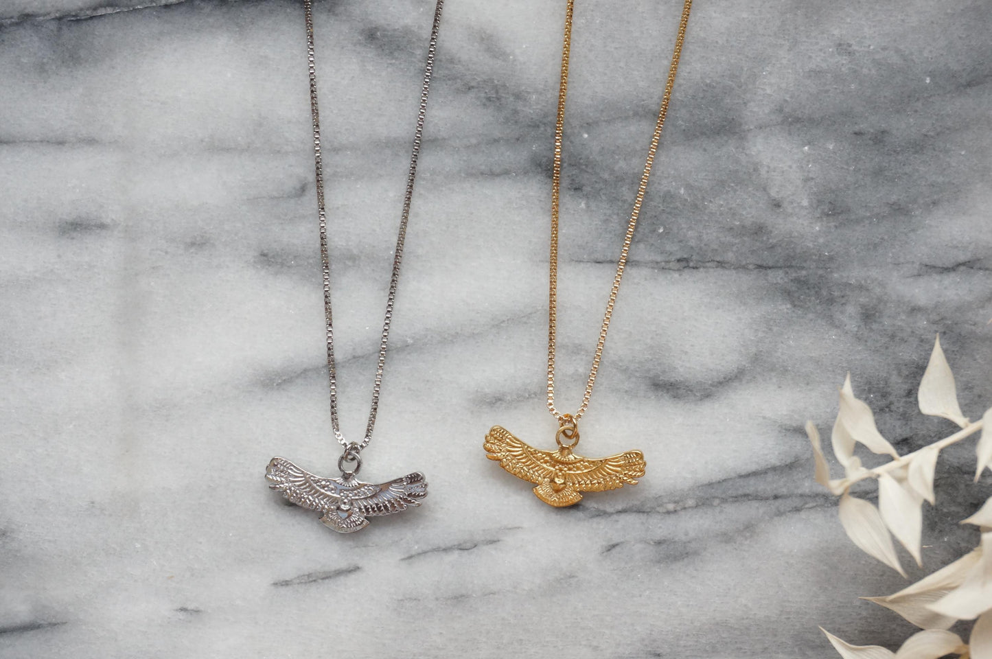 Nekhebet Gold/Silver Eagle Necklace