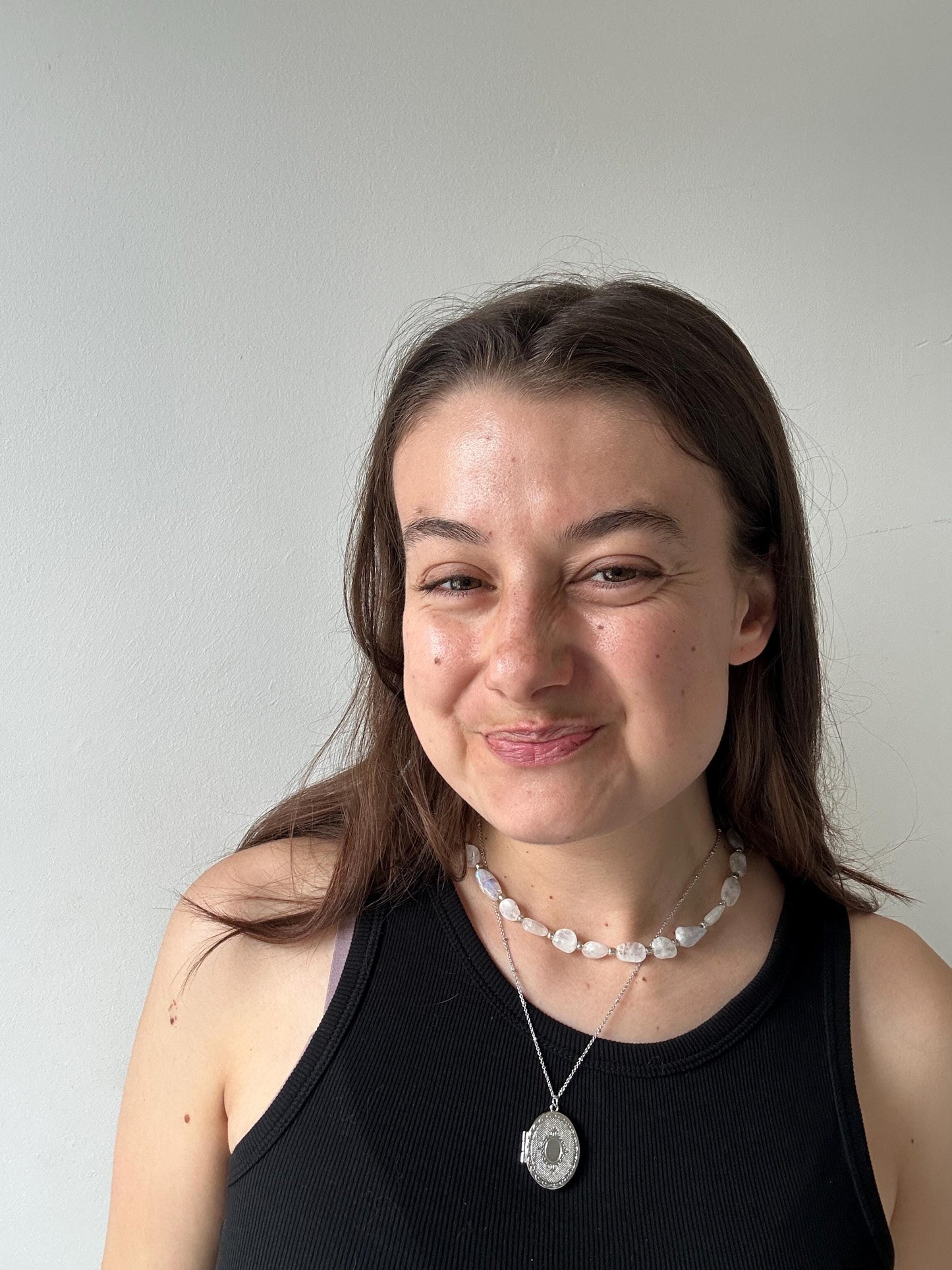 Oval Gold/Silver updated Antique Style Locket Necklace