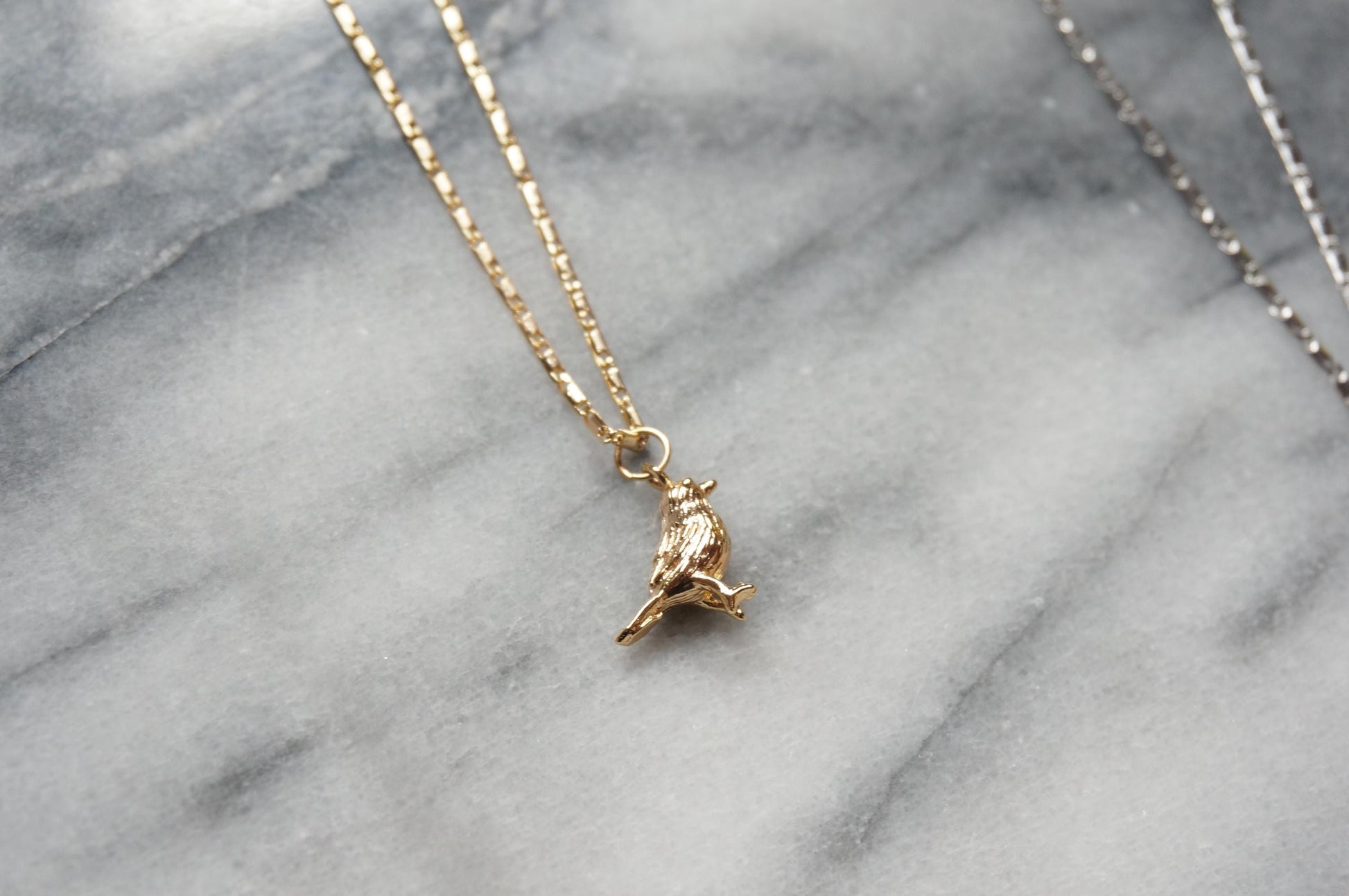 ROBIN Gold/Silver Dainty Bird Necklace