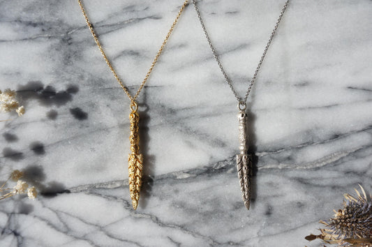 KALI MA Ceremonial Sword Necklace / Gold Silver Skull Sword Necklace