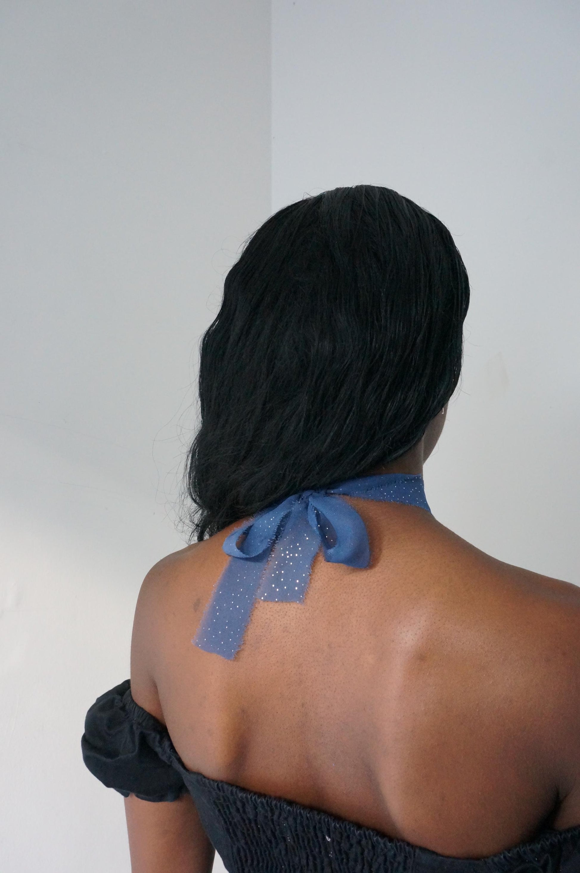LUNA Moon 100% Silk Ribbon Choker