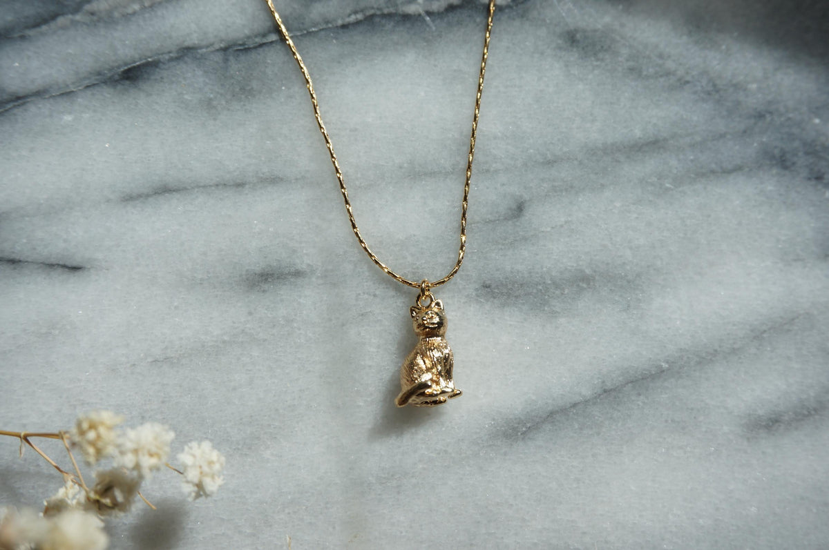 NEKO Gold/Silver Dainty Cat Necklace