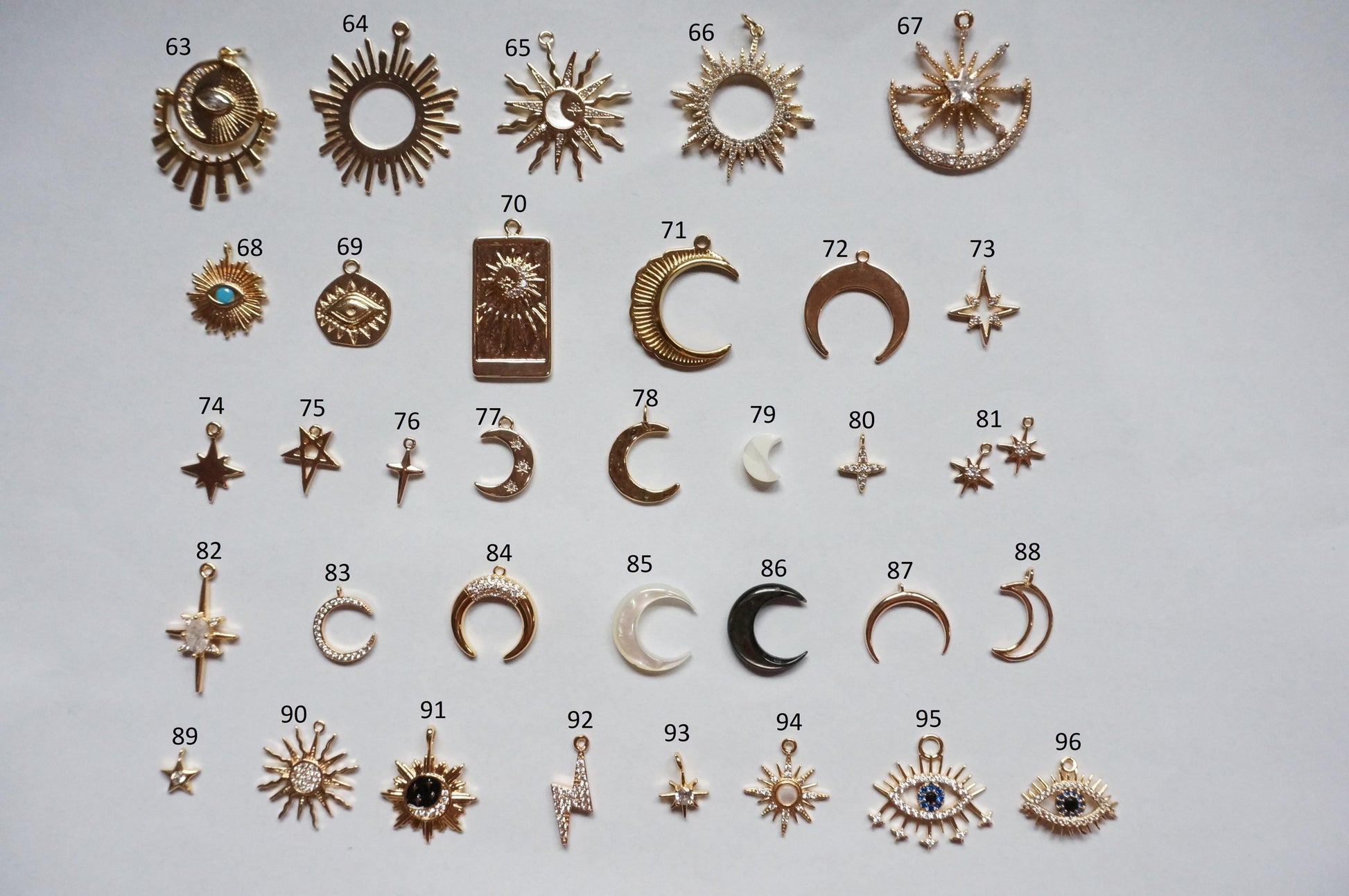 Build Your Own Gold DIY Charm Earrings / Hoops / Hooks / Studs