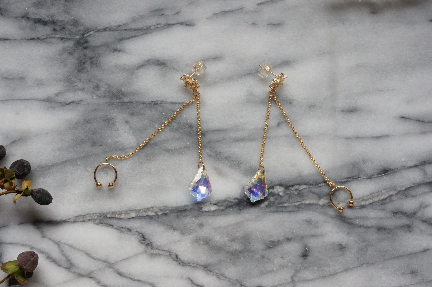 LUMI Snowflake and Crystal Earrings and Cuffs