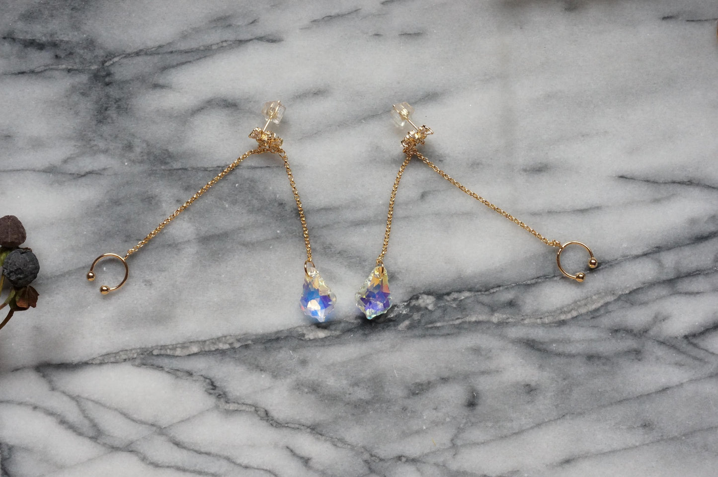 LUMI Snowflake and Crystal Earrings and Cuffs