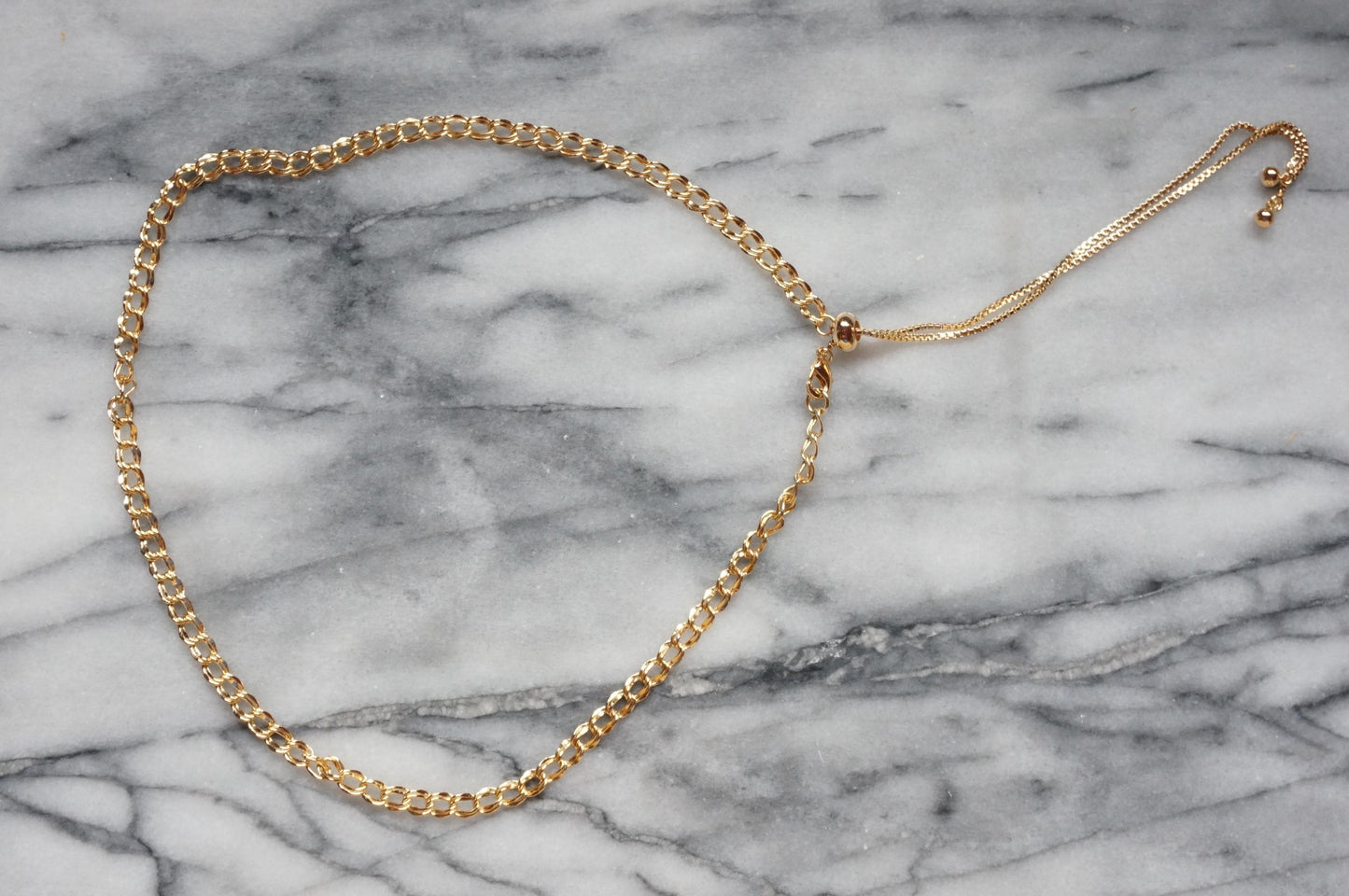 LOU 24k Gold Plated Chunky Chain Choker/Necklace
