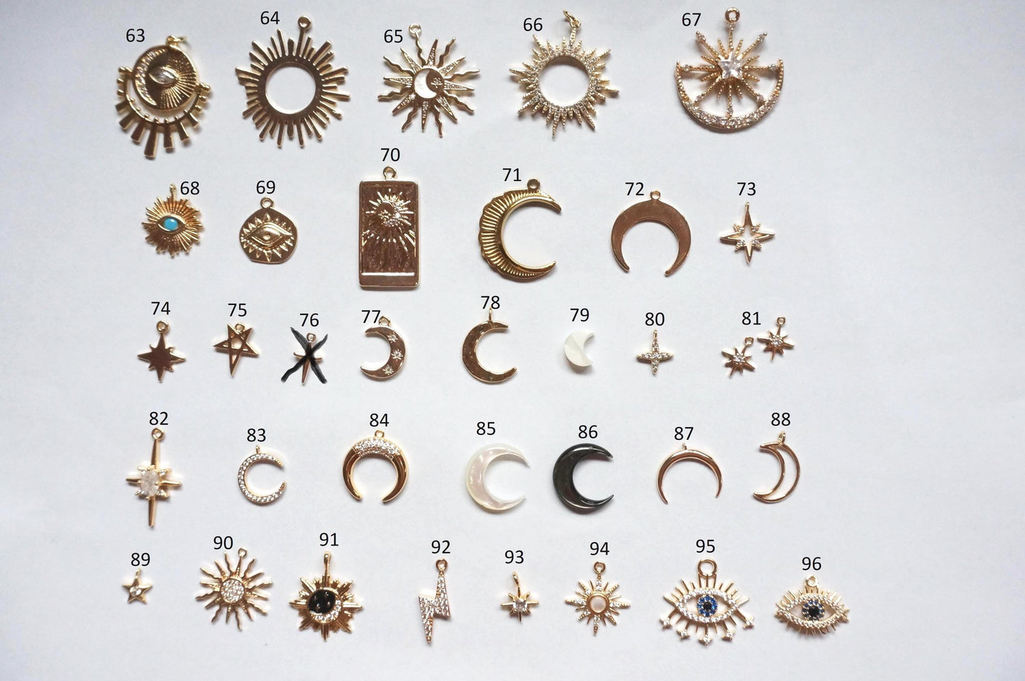 Build Your Own Gold DIY Charm Earrings / Hoops / Hooks / Studs