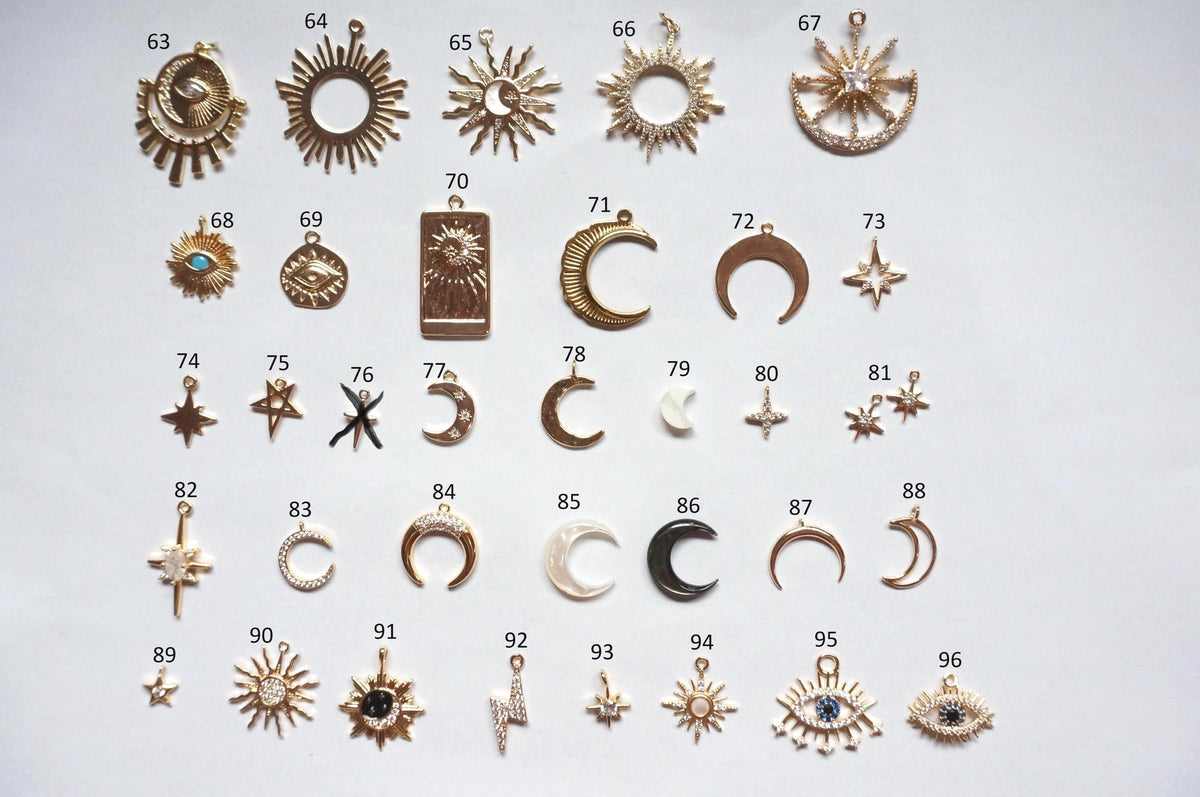 Build Your Own DIY gold Charm Necklace