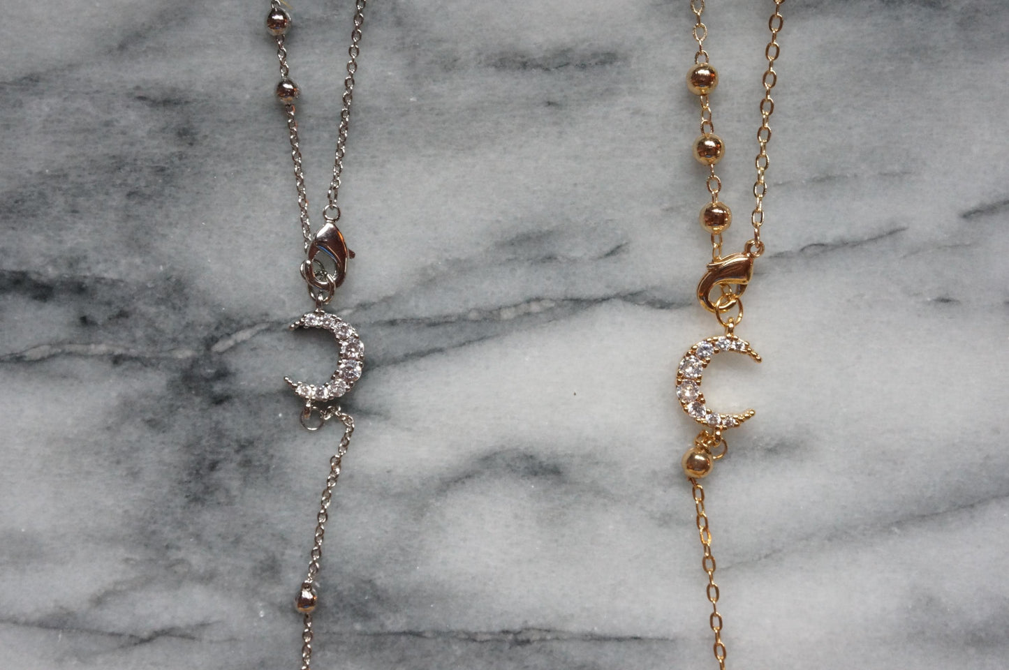 Snake Ankh Gold Rosary Style Necklace / Cross Necklace