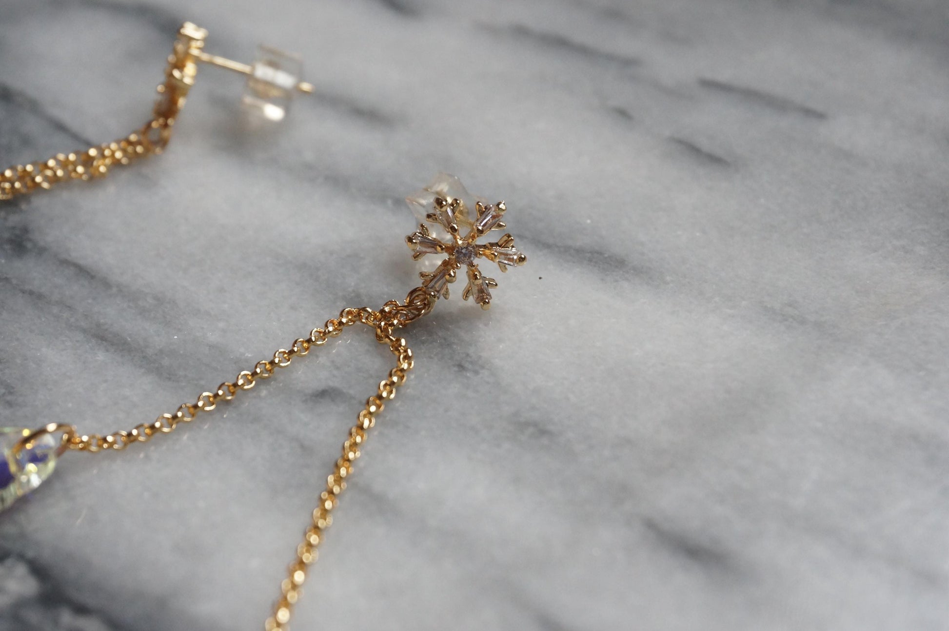 LUMI Snowflake and Crystal Earrings and Cuffs