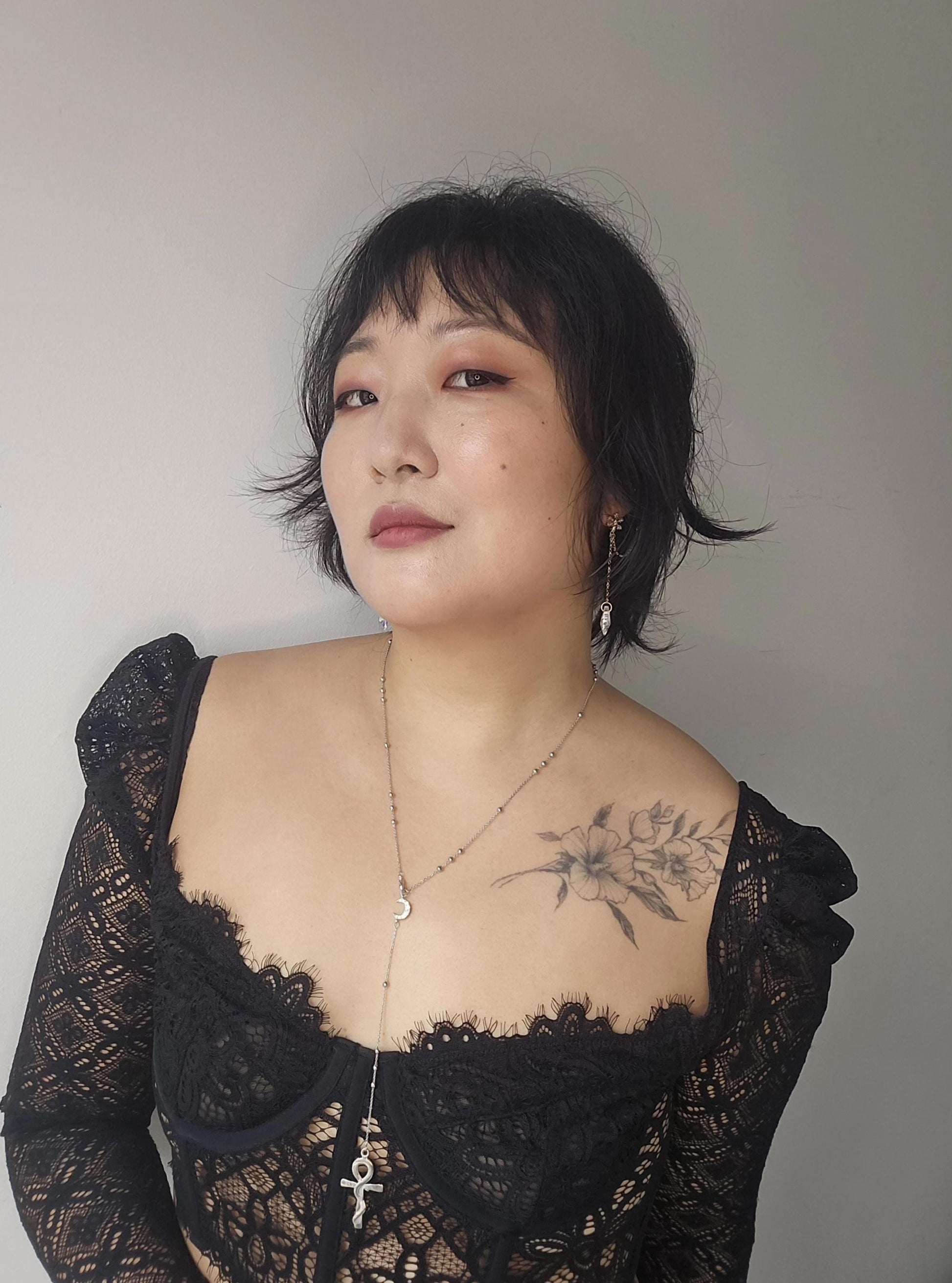 Snake Ankh Gold Rosary Style Necklace / Cross Necklace