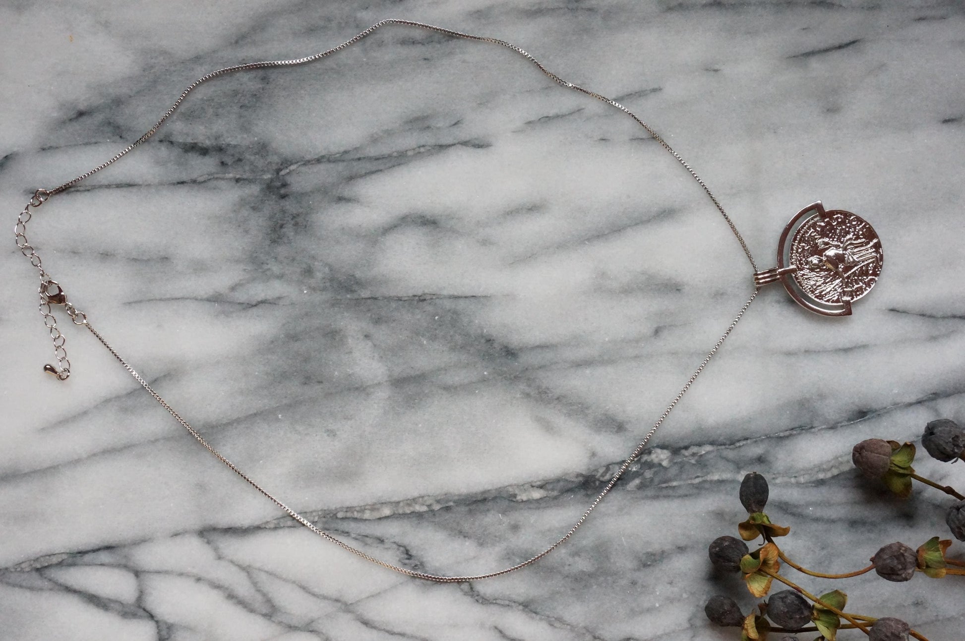 LIBERTAS Roman Coin Gold/Silver Necklace