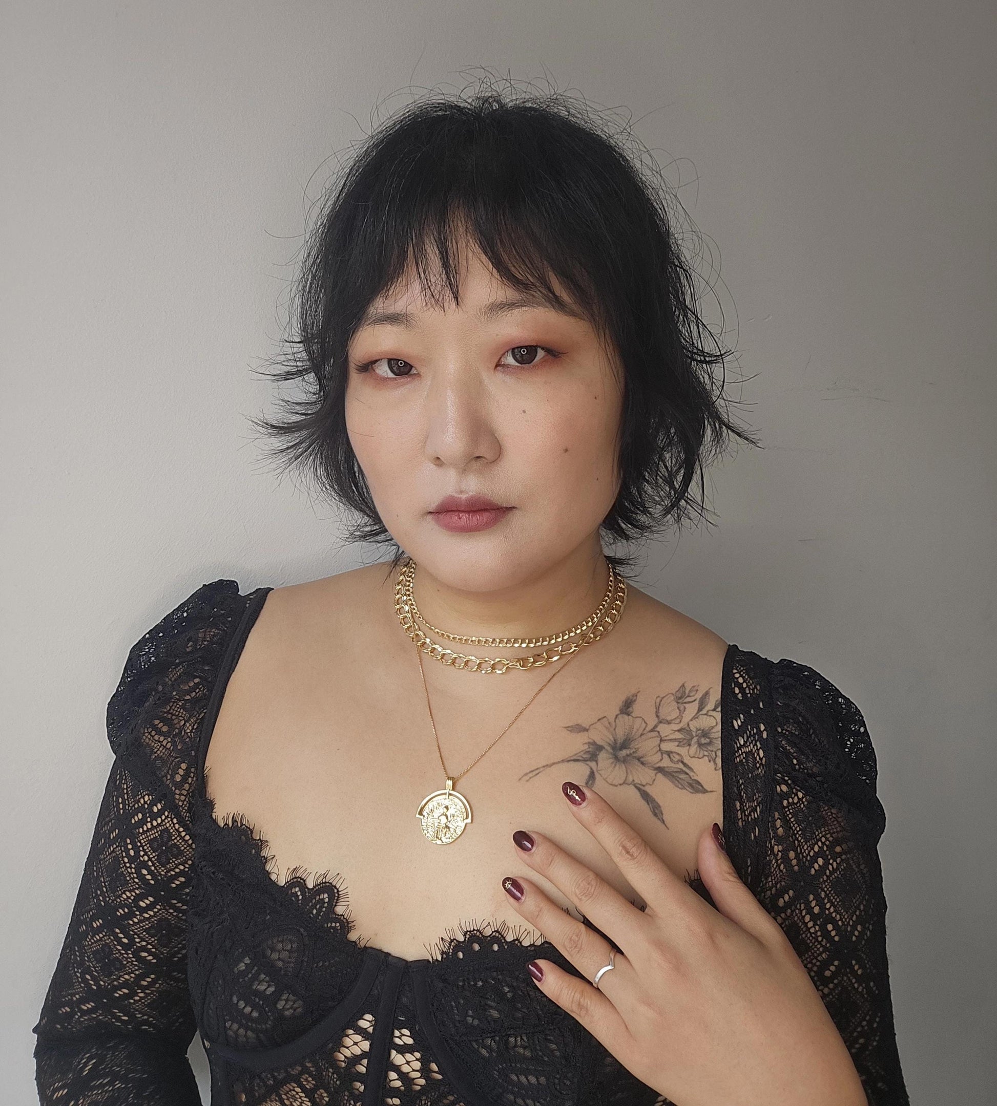 LOU 24k Gold Plated Chunky Chain Choker/Necklace