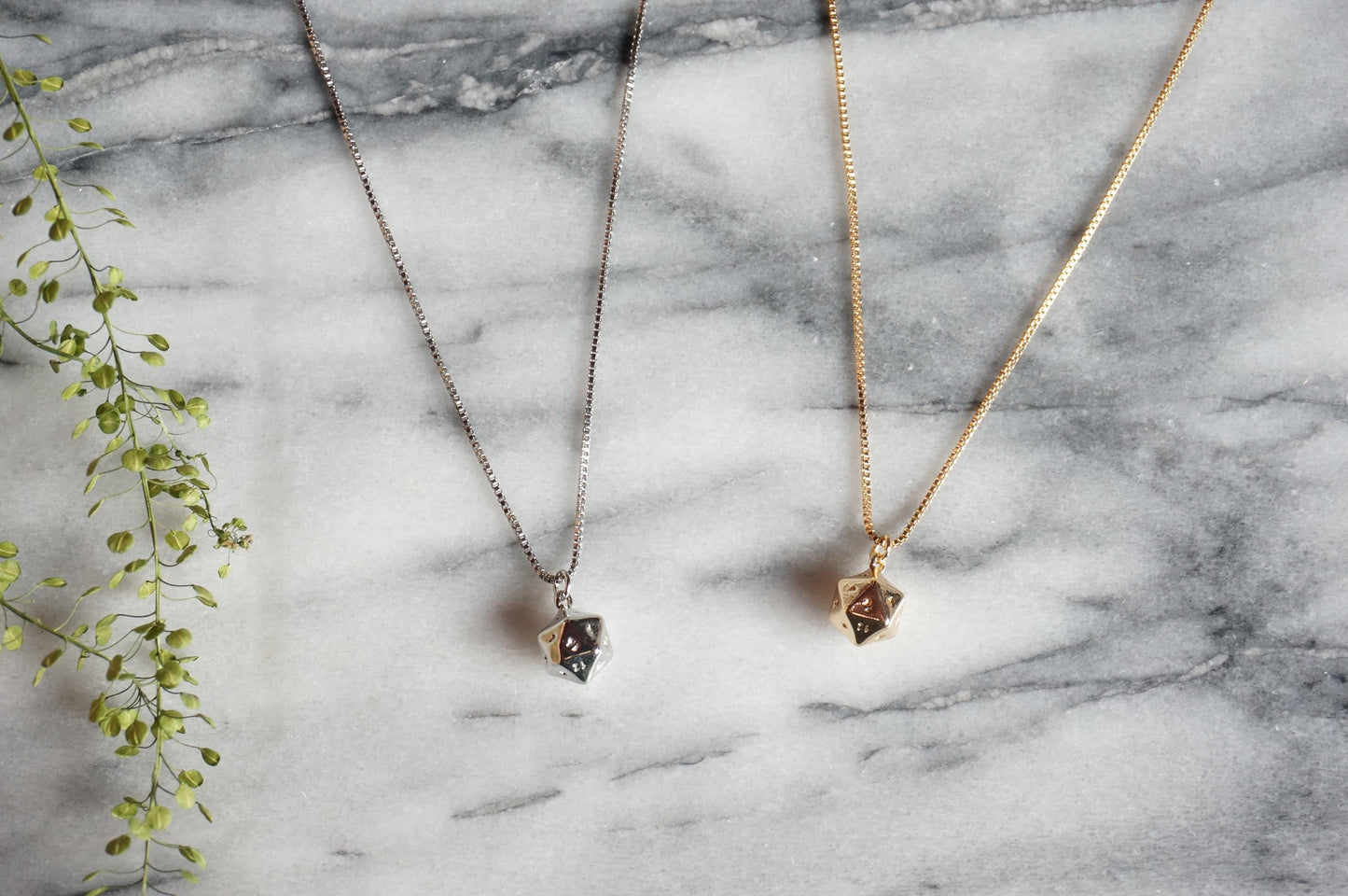 D20 Gold/Silver Plated Necklace