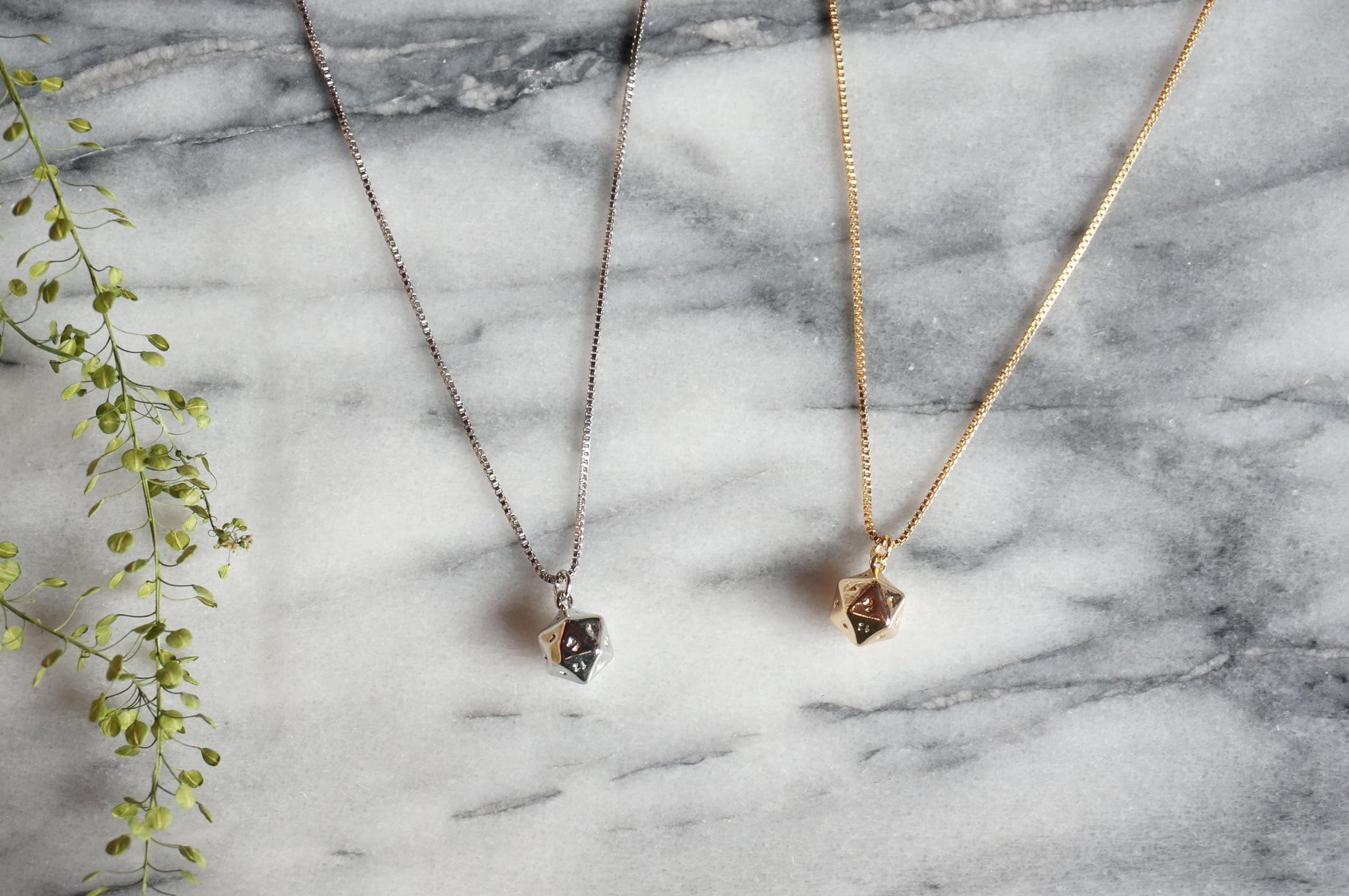 D20 Gold/Silver Plated Necklace