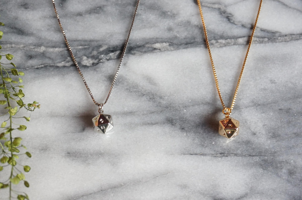 D20 Gold/Silver Plated Necklace