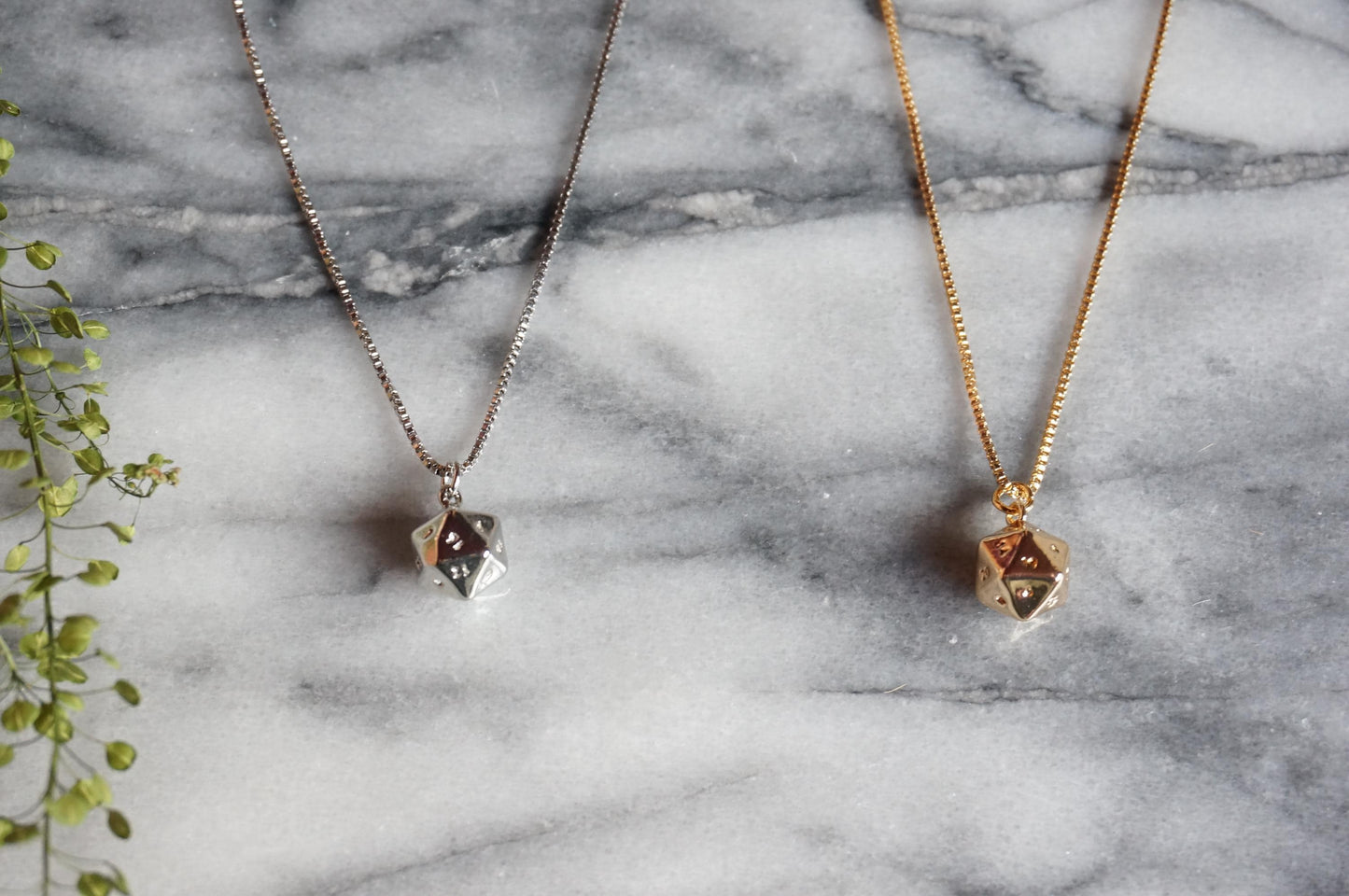 D20 Gold/Silver Plated Necklace
