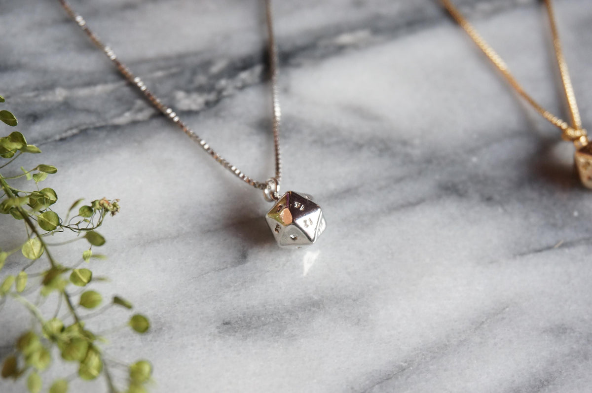 D20 Gold/Silver Plated Necklace