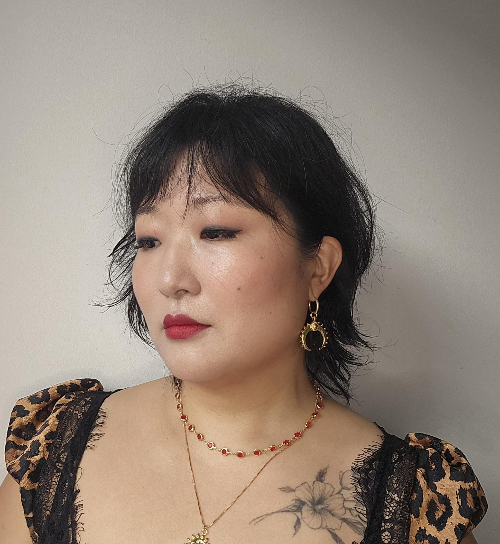 KUSKO Moon Hoop Earrings