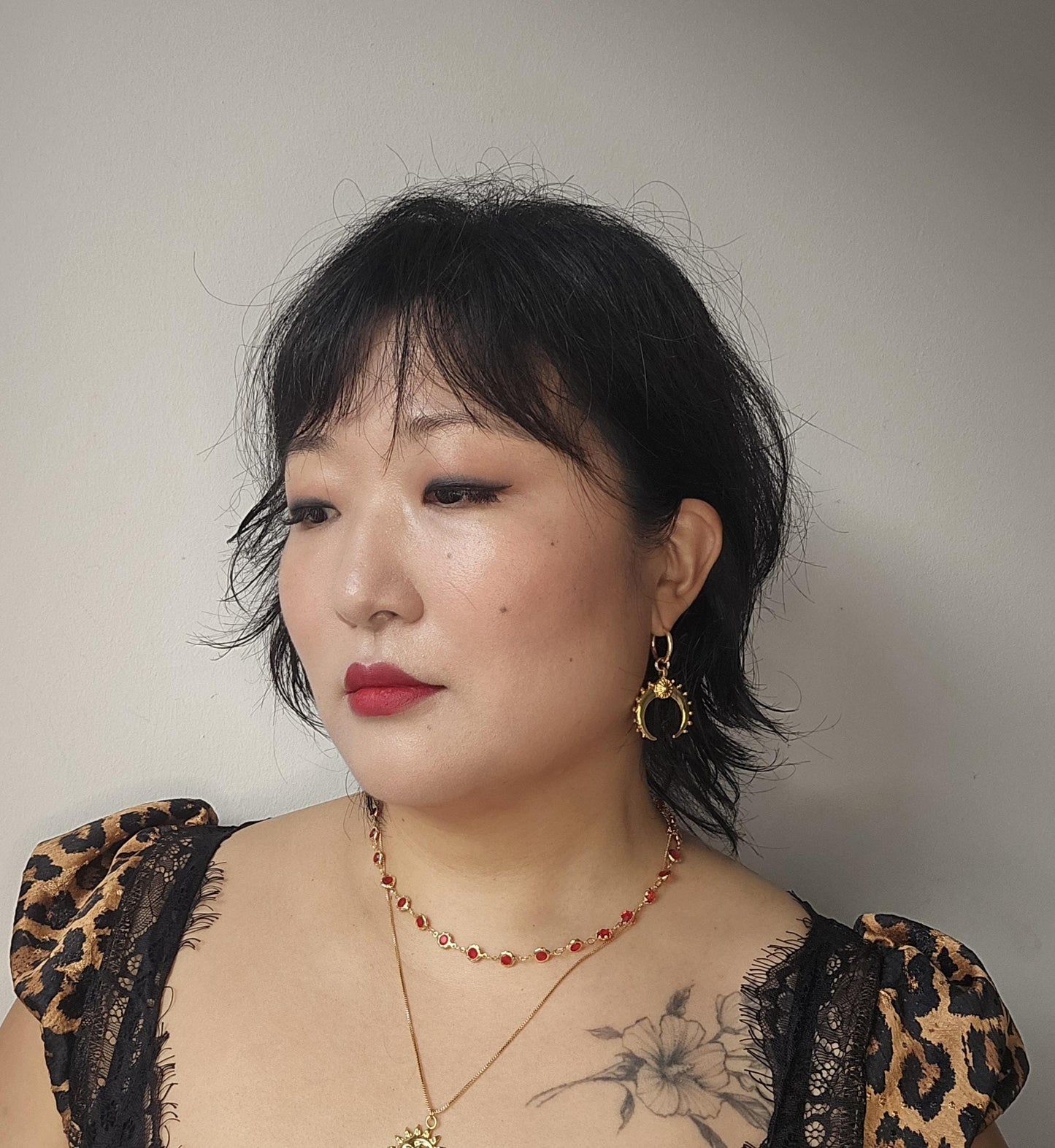 KUSKO Moon Hoop Earrings