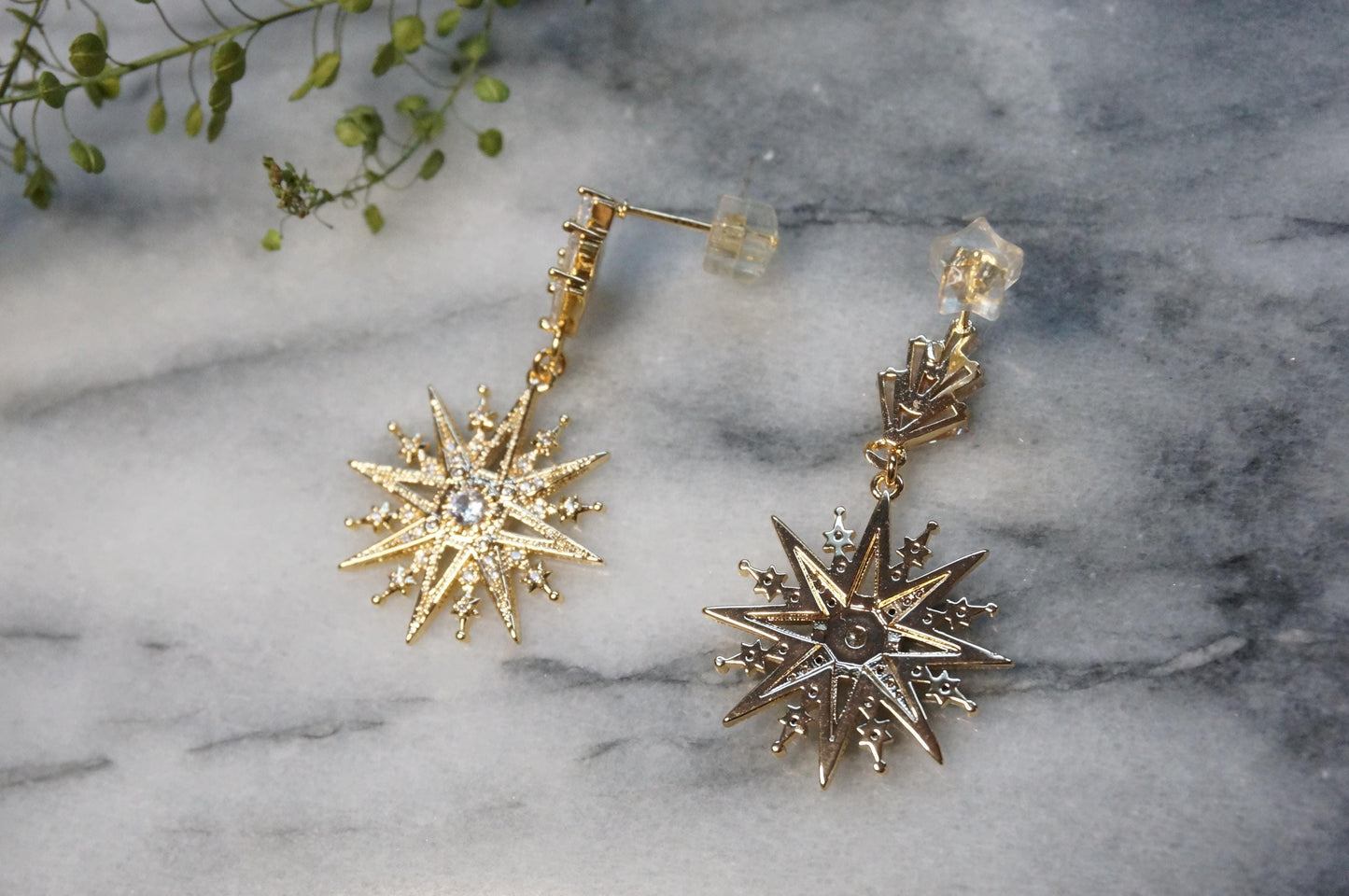 Soleil Radiant Star Stud Earrings