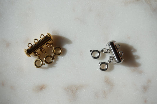Necklace Layering Clasp Gold/SIlver/ Triple Necklace Layering Tool