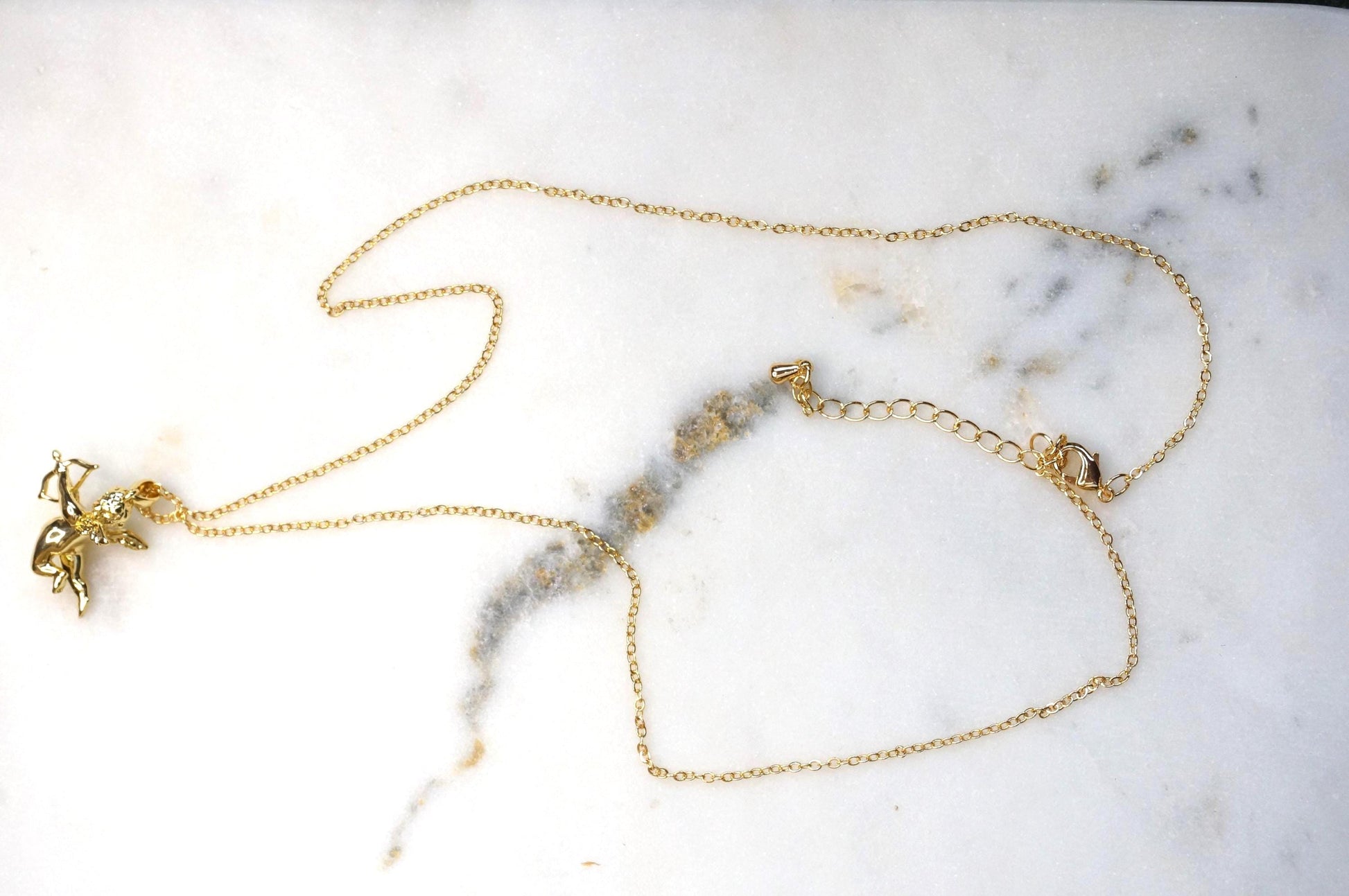 CUPID 18k Gold Cherub Angel Necklace