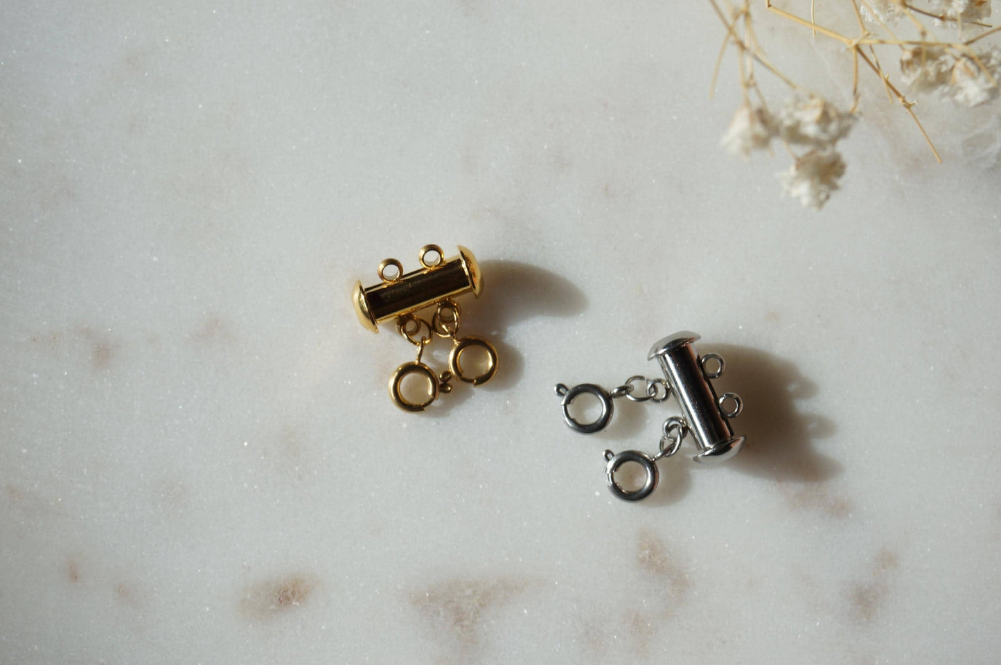 Necklace Layering Clasp Gold/SIlver/ Triple Necklace Layering Tool