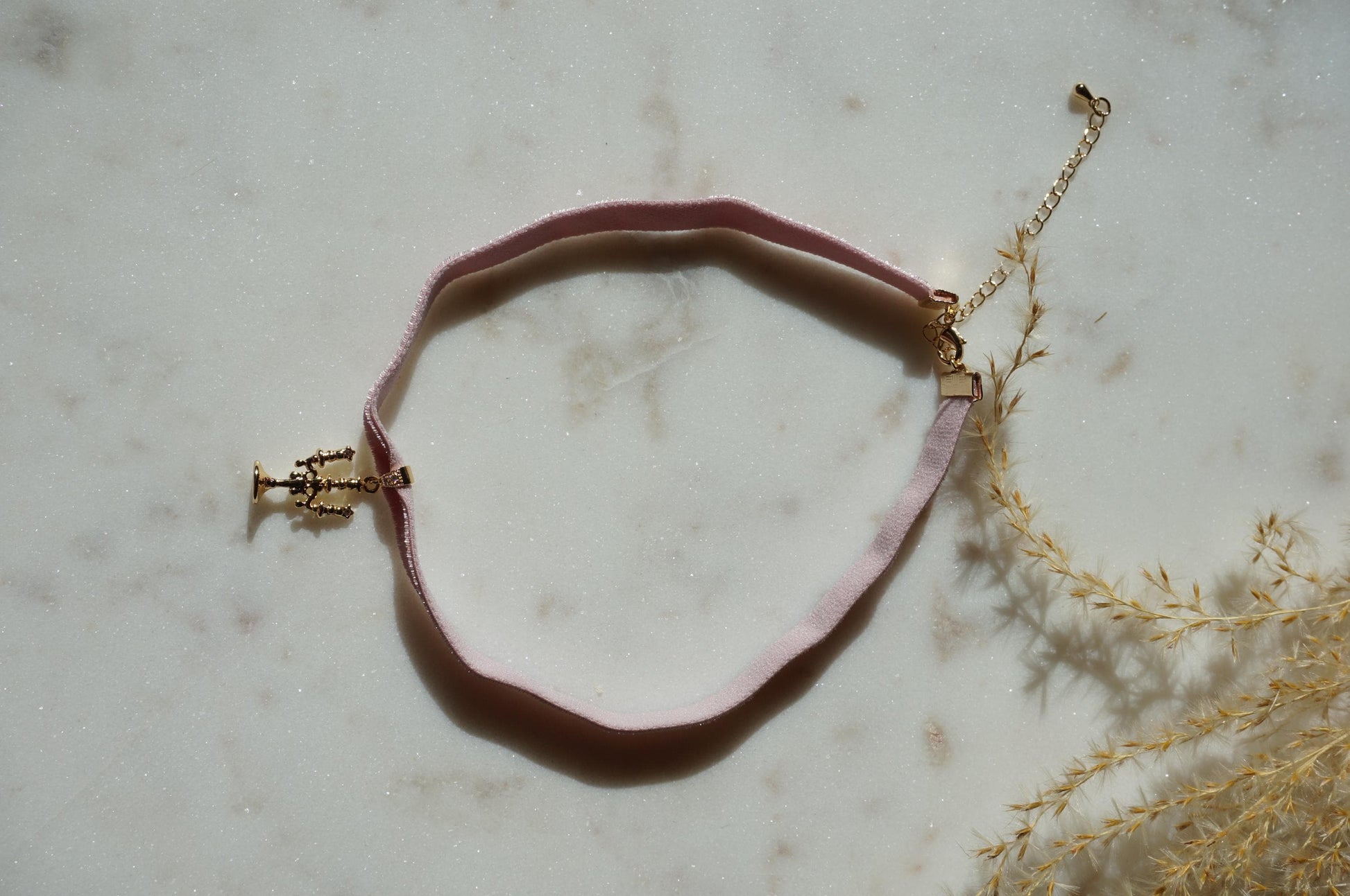 Lumière Candelabra Stretch Velvet Choker