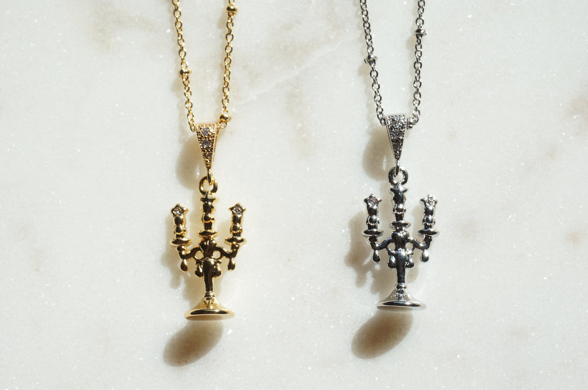 Lumière Dainty Candelabra Gold/Silver Necklace