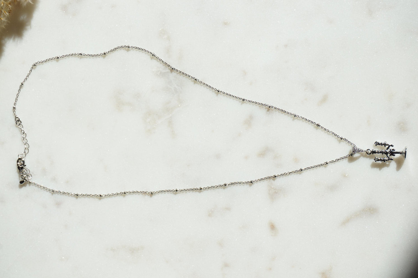 Lumière Dainty Candelabra Gold/Silver Necklace