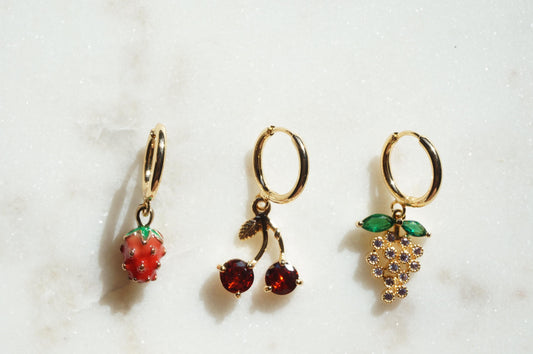 Juicy Fruit Dainty Huggie Hoop Earring Single