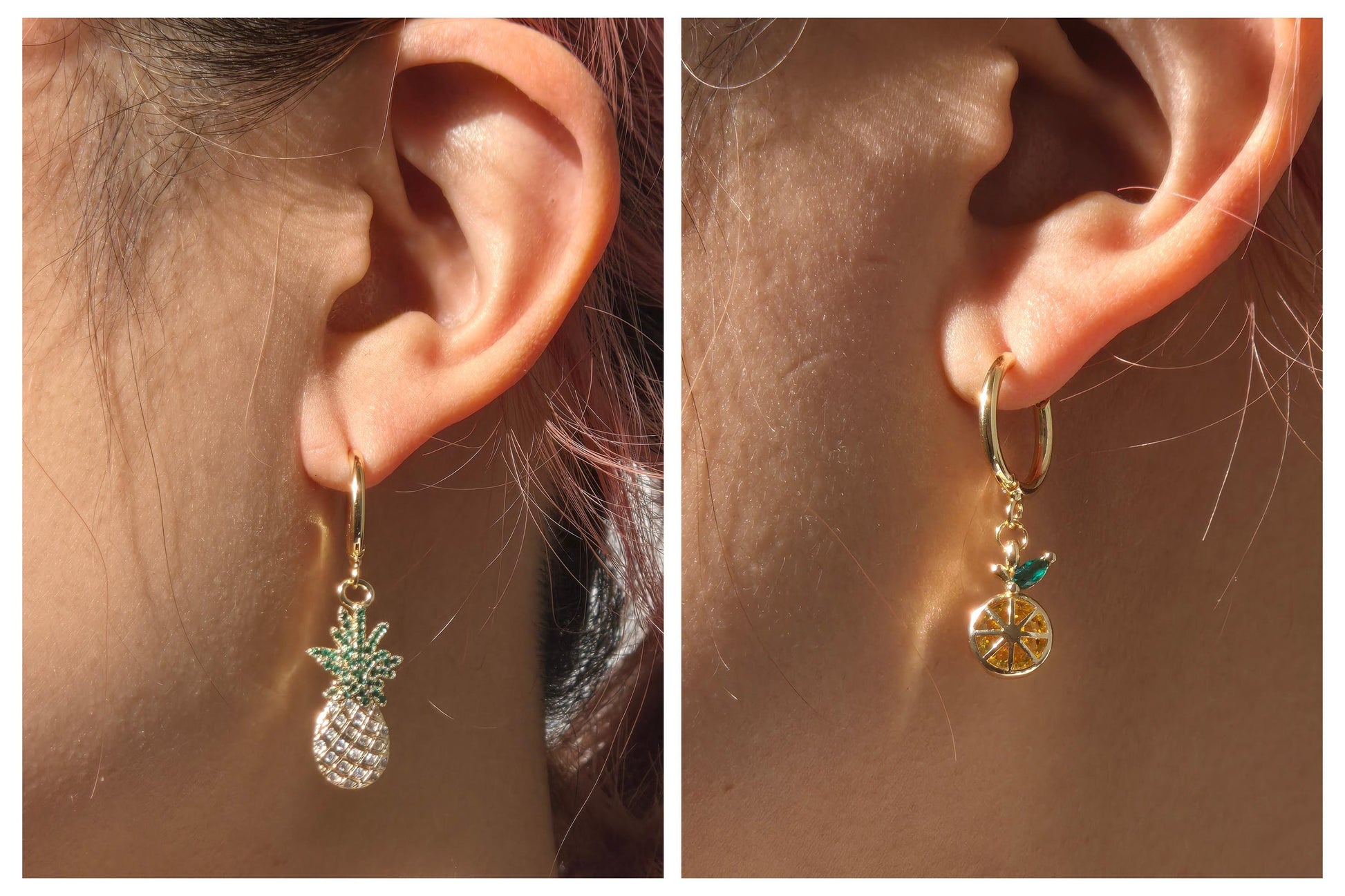 Juicy Fruit Dainty Huggie Hoop Earring Single