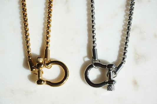 Carabiner Chunky Chain Gold/Silver Hardware Necklace