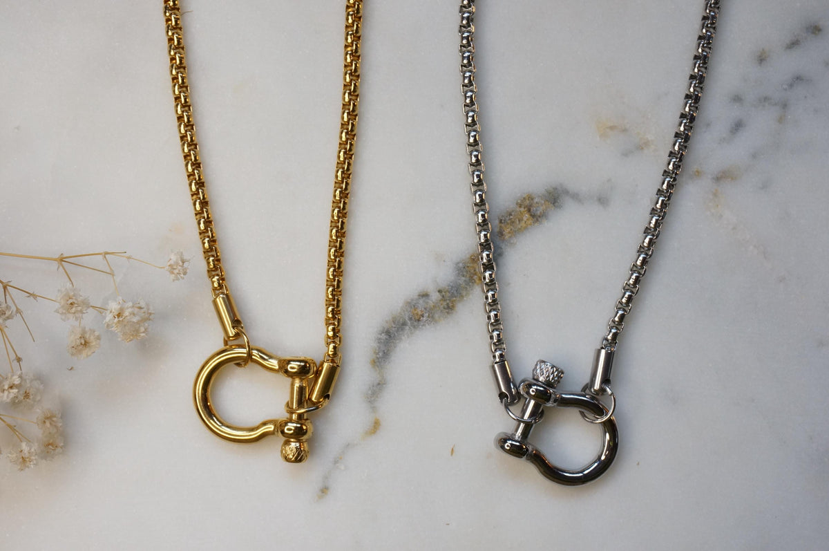 Carabiner Chunky Chain Gold/Silver Hardware Necklace
