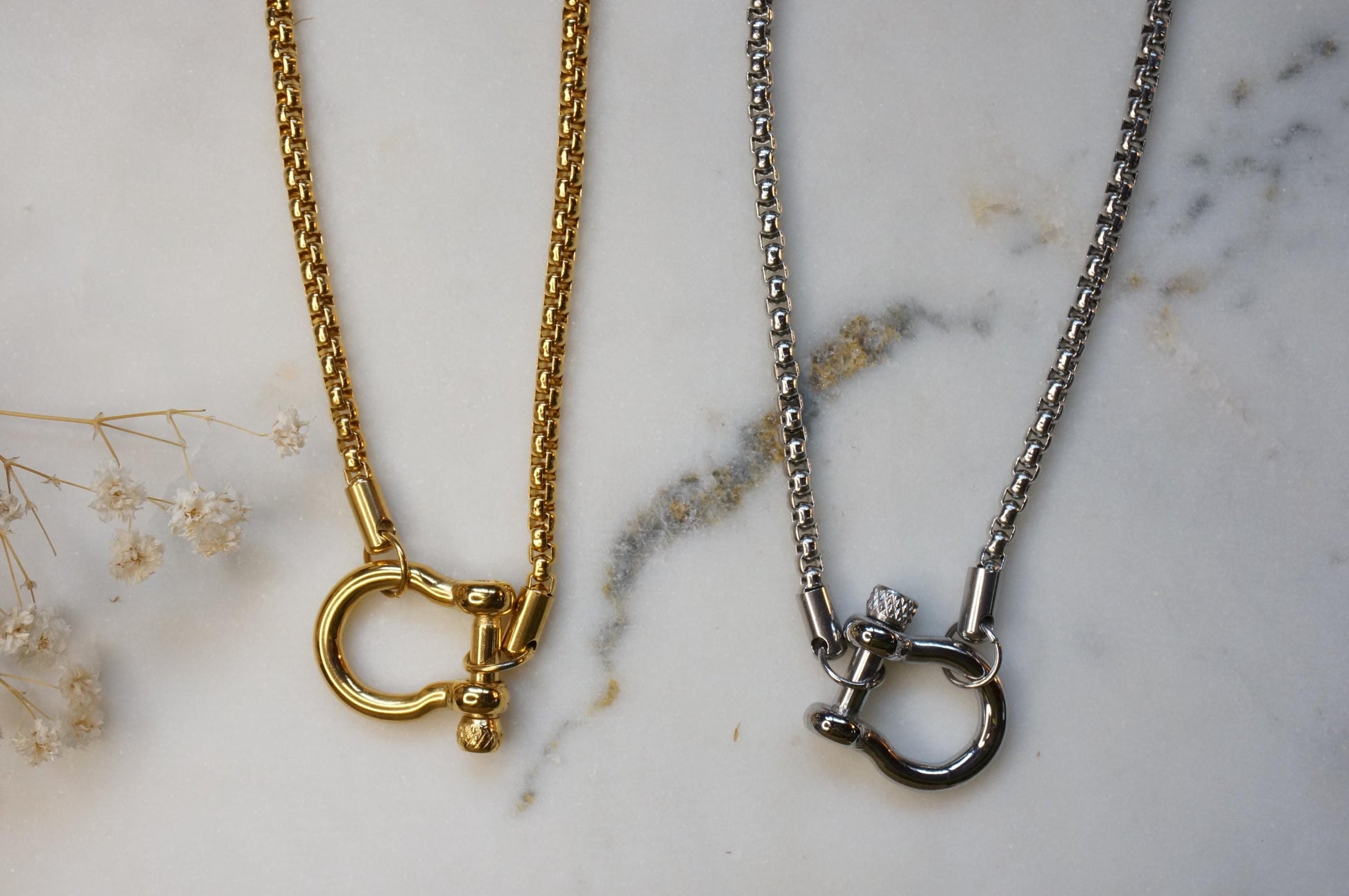 Carabiner Chunky Chain Gold/Silver Hardware Necklace