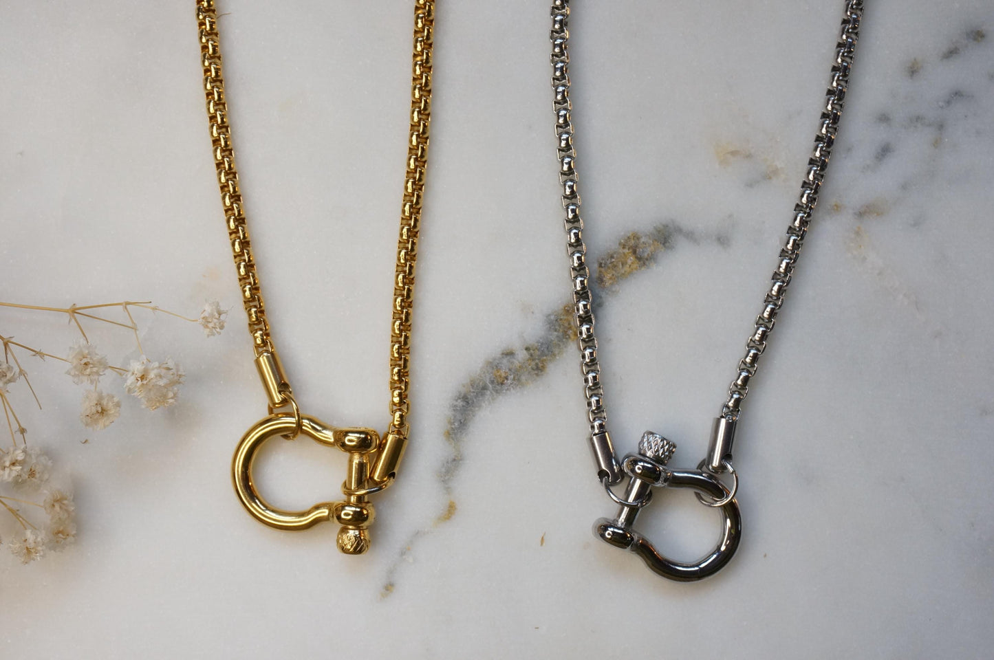 Carabiner Chunky Chain Gold/Silver Hardware Necklace