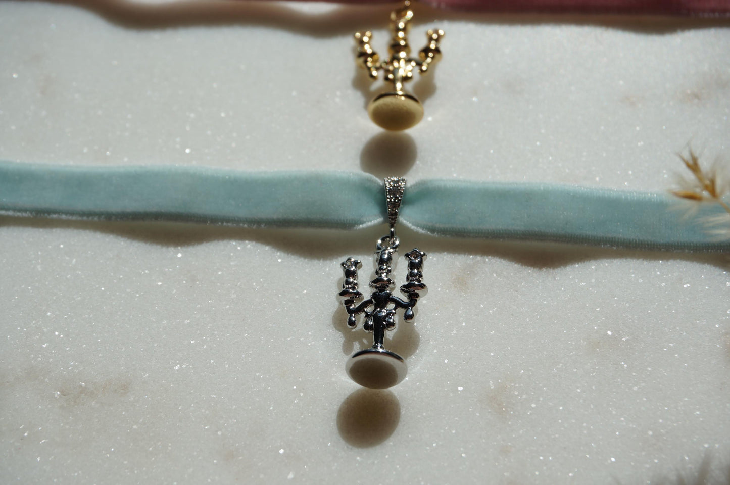 Lumière Candelabra Stretch Velvet Choker