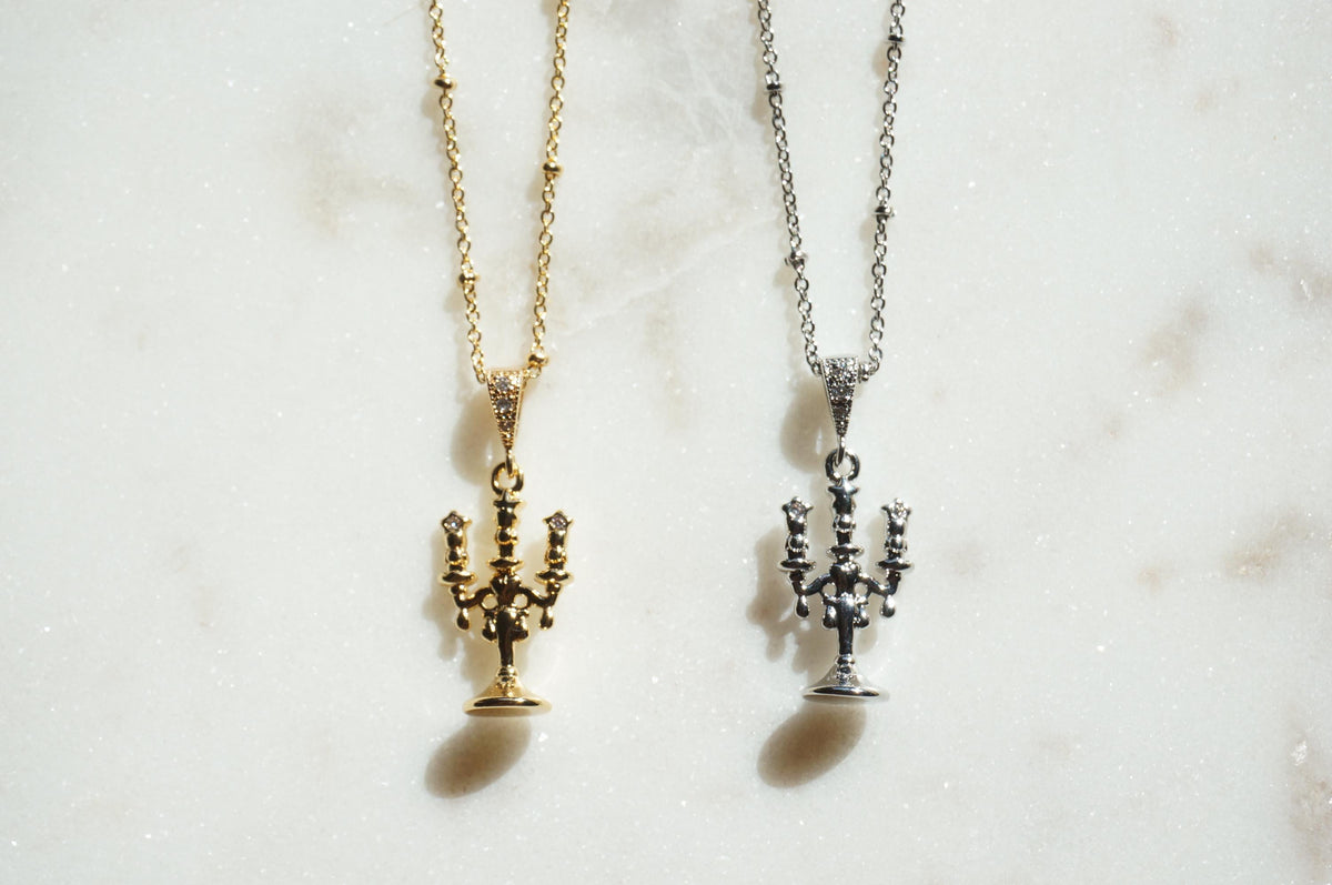 Lumière Dainty Candelabra Gold/Silver Necklace