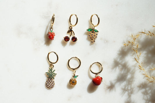 Juicy Fruit Dainty Huggie Hoop Earring Single
