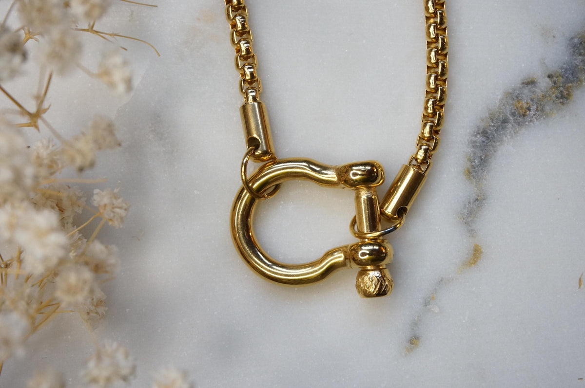 Carabiner Chunky Chain Gold/Silver Hardware Necklace