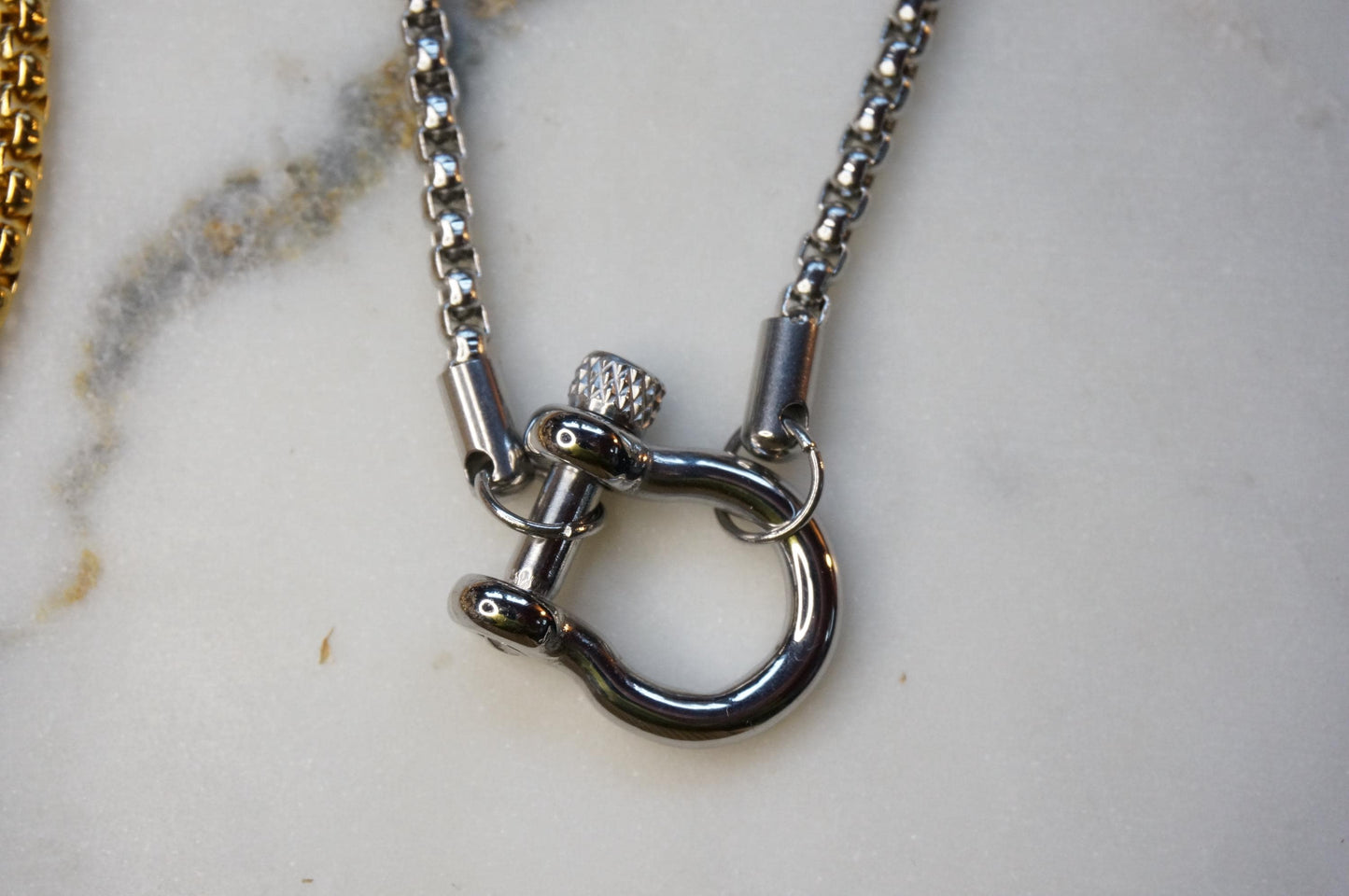 Carabiner Chunky Chain Gold/Silver Hardware Necklace