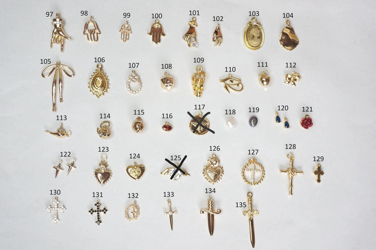 Build Your Own DIY Gold Charm Bracelet