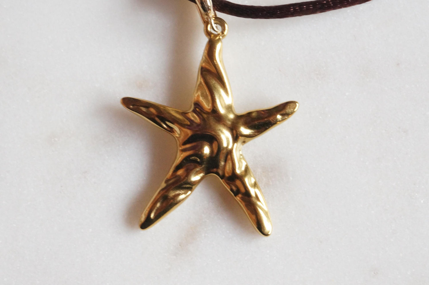 Star Gold/Silver pendant Nylon Sateen Cord Necklace