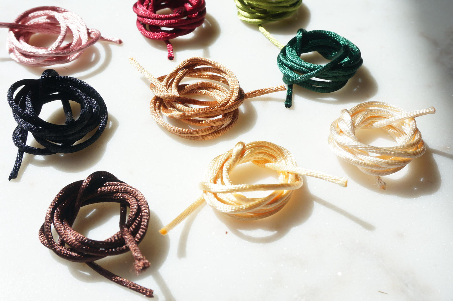 Sun Swirl Gold/Silver Pendant Sateen Cord Necklace