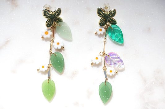 FLORA Flower Vine Stud Earrings