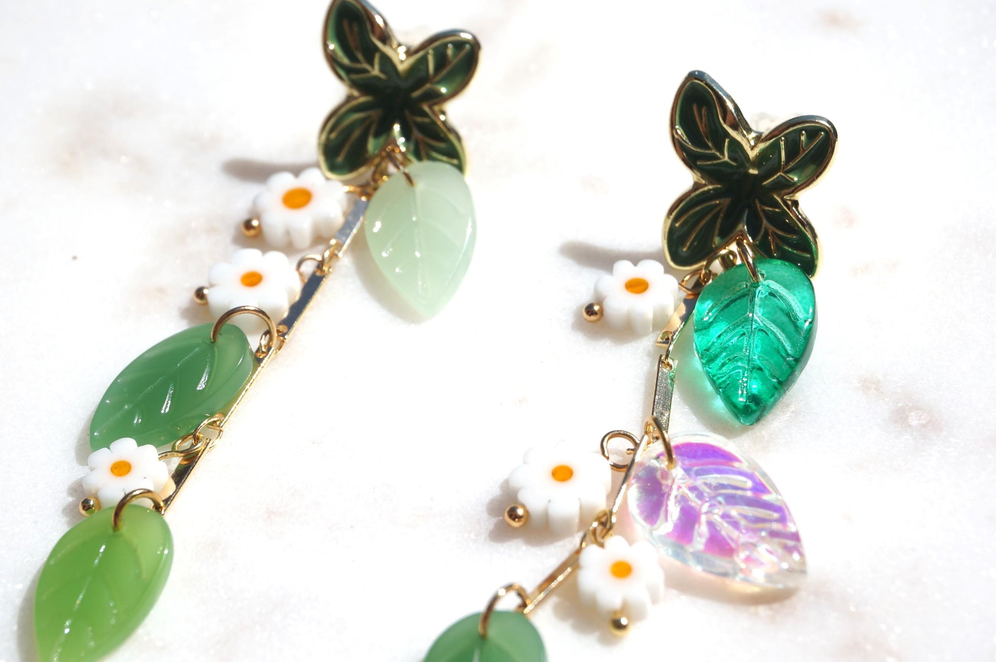 FLORA Flower Vine Stud Earrings