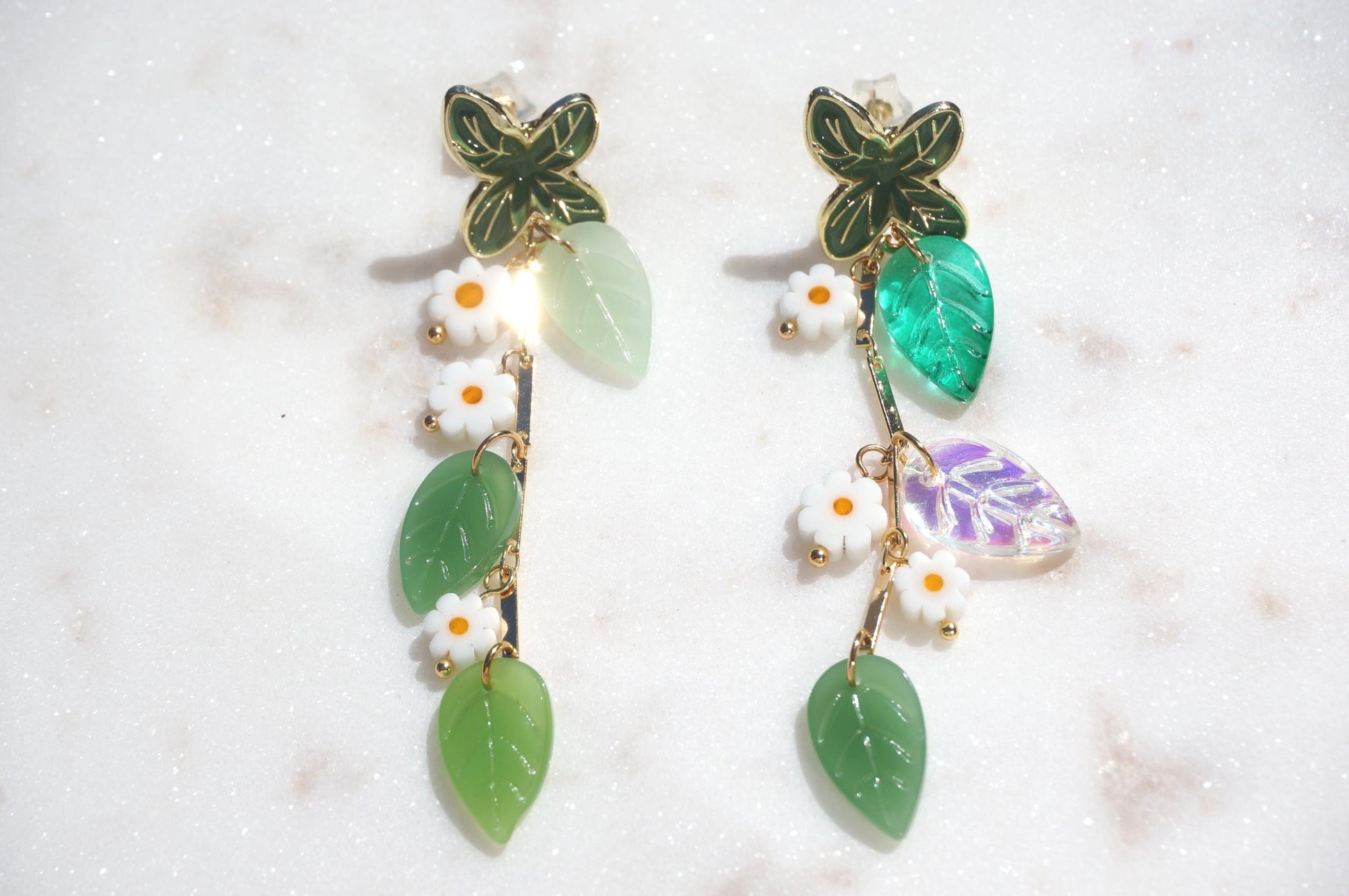 FLORA Flower Vine Stud Earrings